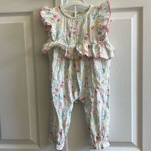 Mud pie Easter bunny motif one piece jumper